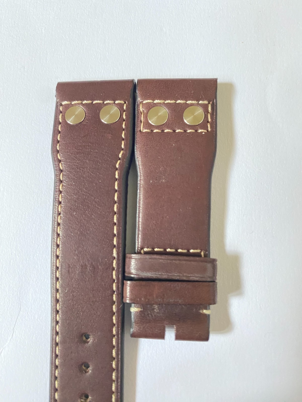 Premium 21mm Brown “Easy-Fit” Genuine Leather Strap for IWC Watches