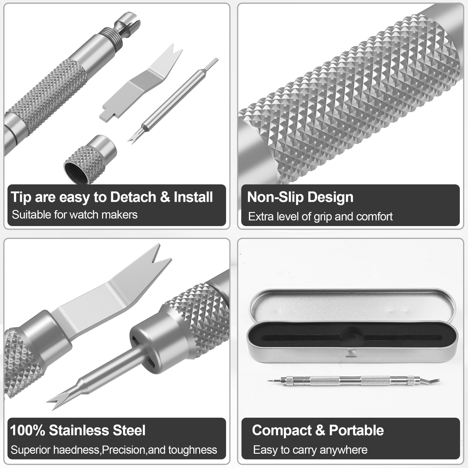 Watch Spring Bar Tool, Watch Band Pins Replacement Tool – to Adjust, Remove a…