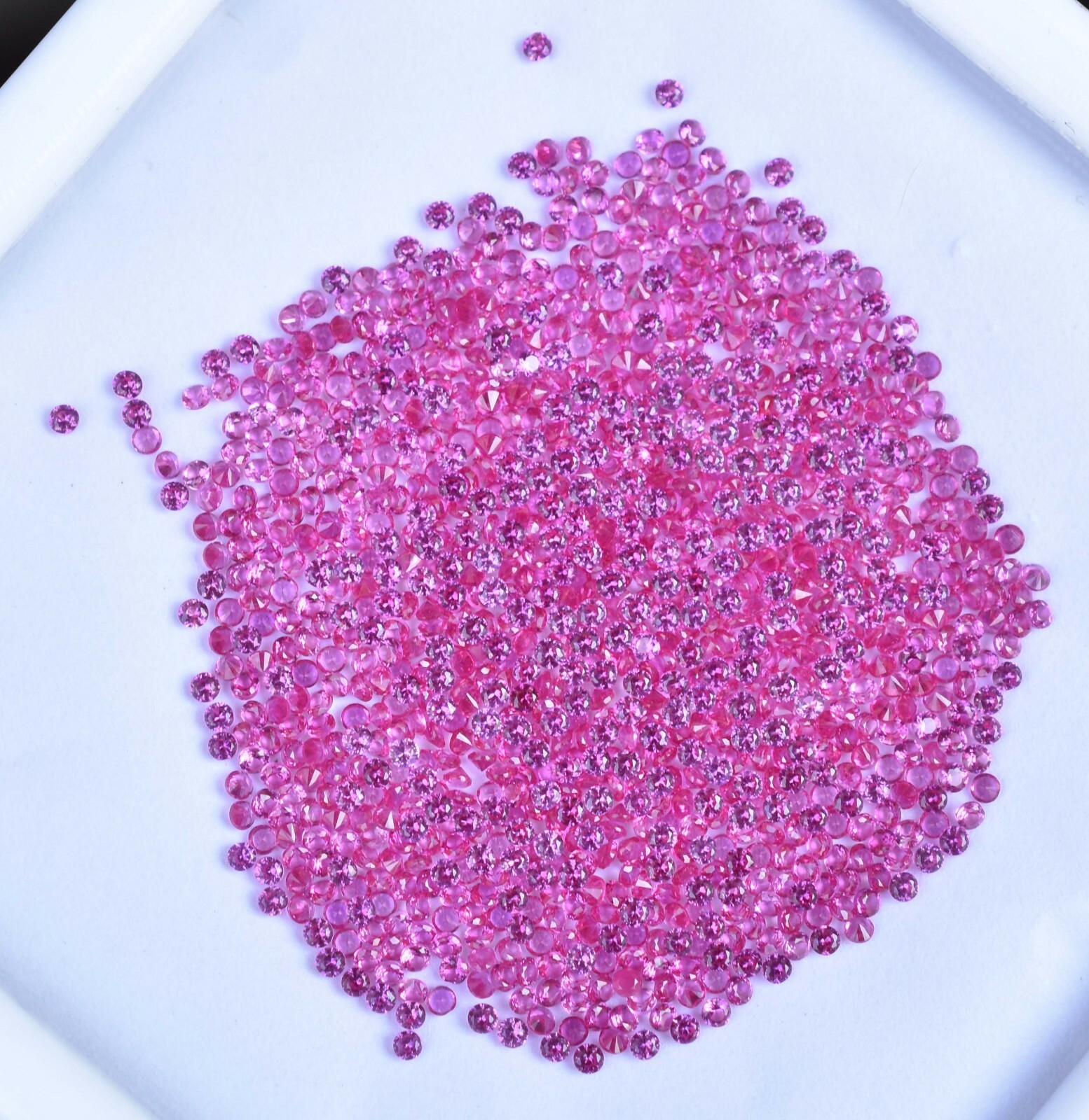 1000 Pcs Natural Red Pink Ruby Round 1.00 mm Quality Treated Loose Gemstone