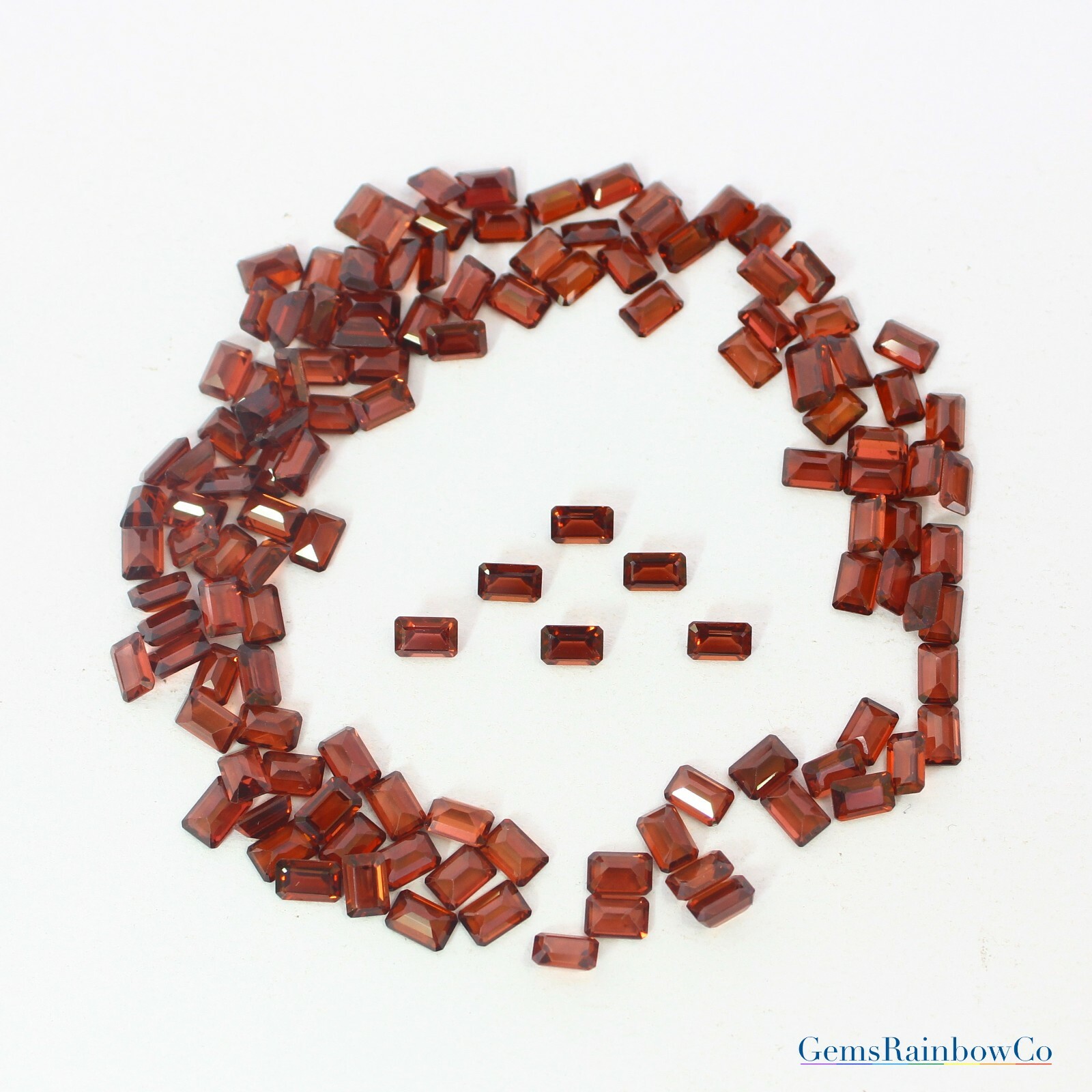 Natural Garnet Octagon Cut Faceted 6x4mm to 10x8mm Loose gemstone AAA Quality