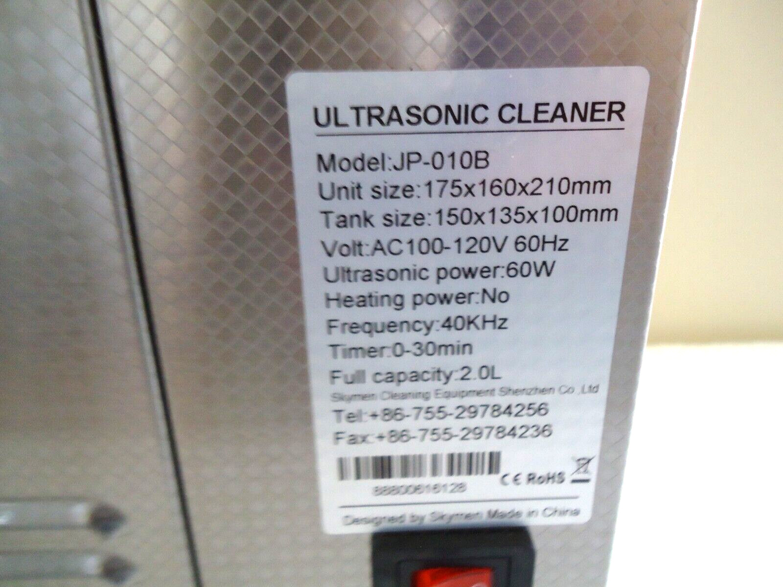 Skymen Model JP-010B Multi Use Ultrasonic Cleaner ” Great Multi Use Cleaner “