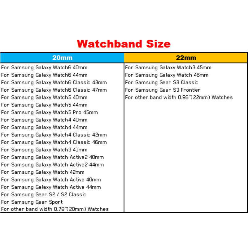 For Samsung Galaxy Watch7 6 5 4 3 Active2 40/44mm Braided Nylon Sport Band Strap
