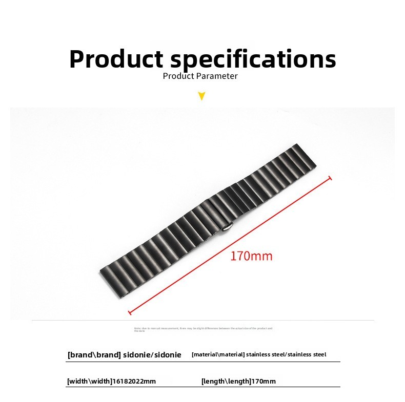 High Quality Solid Stainless Steel Watch Band Strap Metal Bracelet 16 18 20 22mm