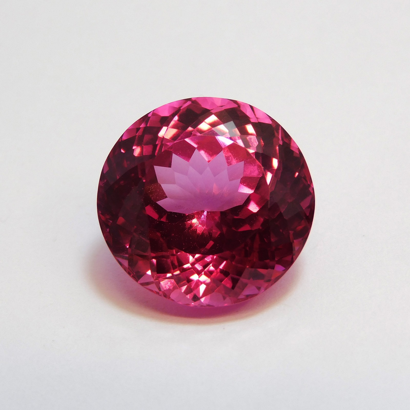 26.45 Ct Natural CERTIFIED Pink Ruby Round Cut Loose Gemstone for Jewelry