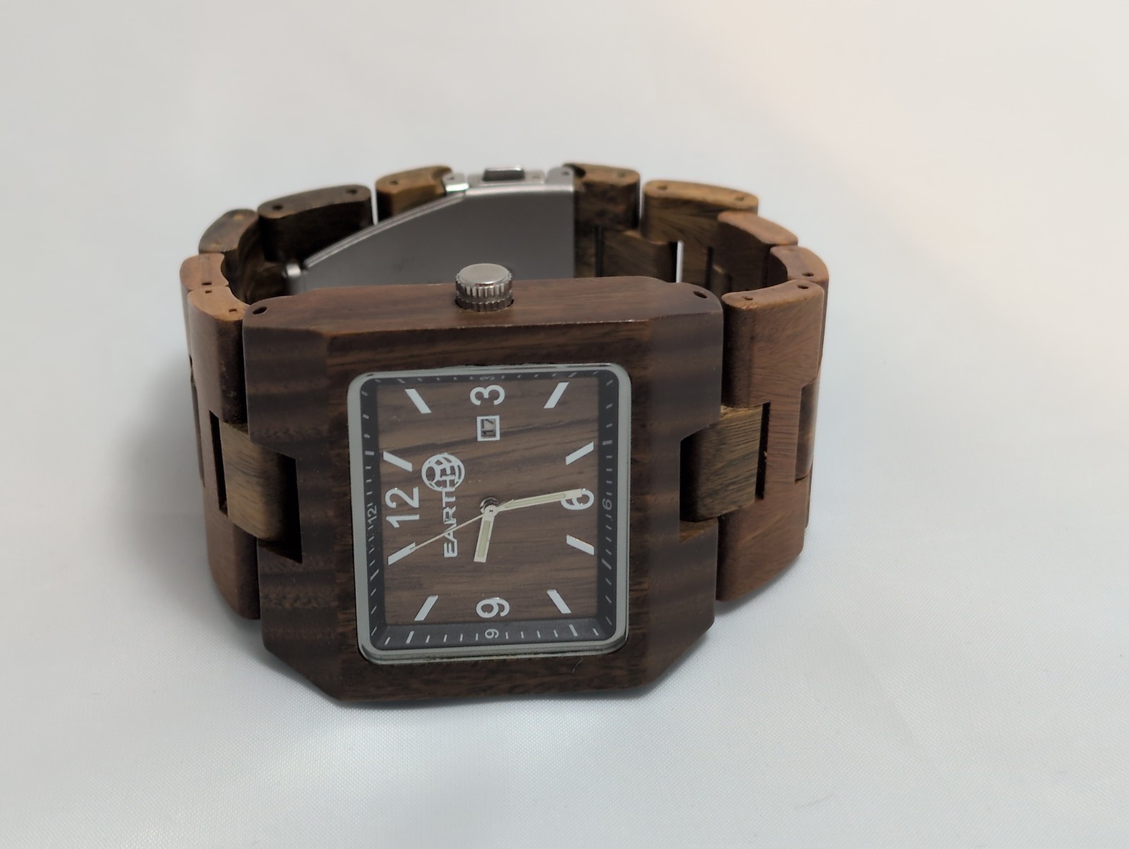 Earth EW1204 Men’s Rhizome Collection Wood Organic Nice Wrist Watch