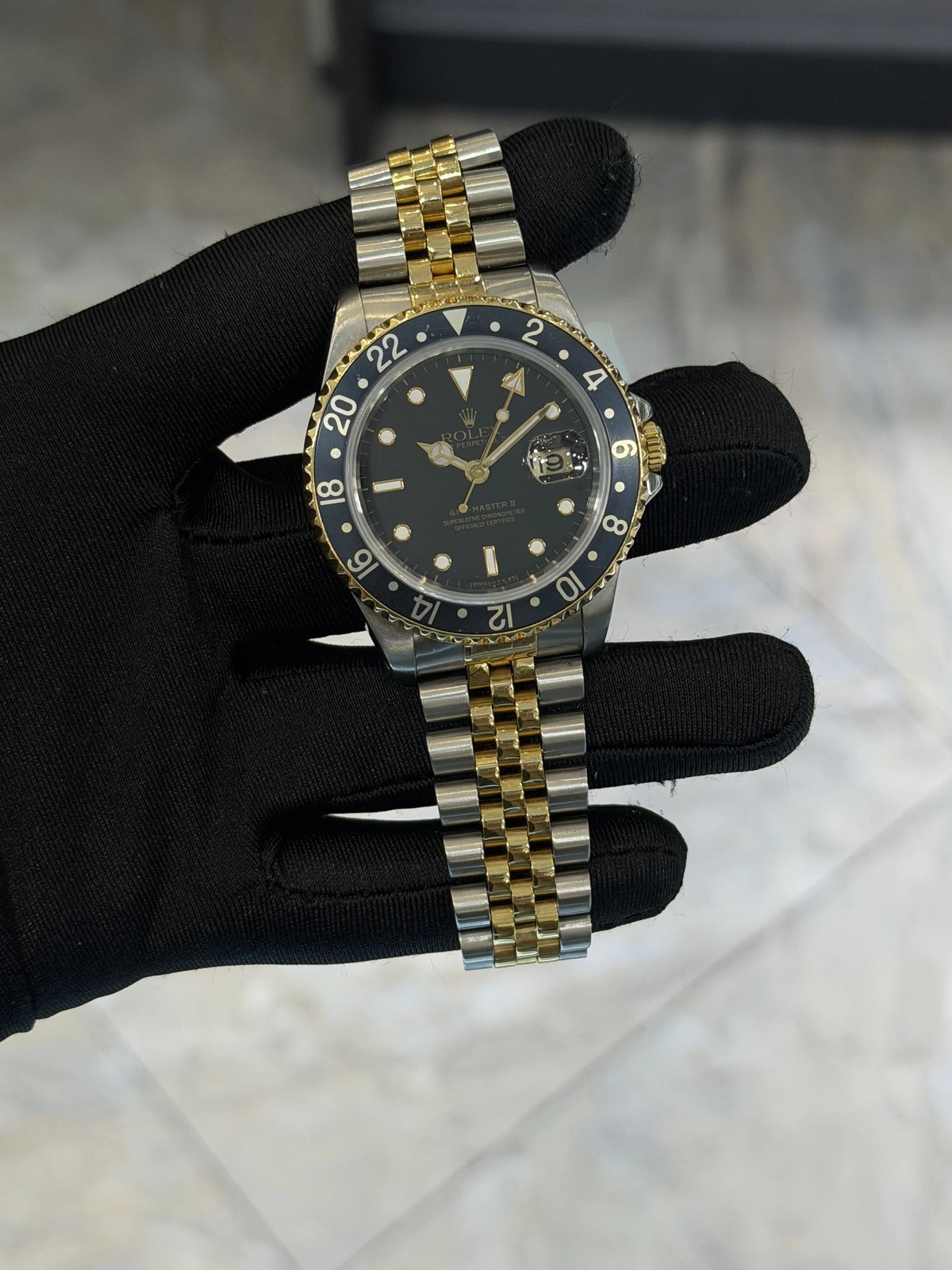 Rolex S617361 Black Dial on Jubilee 16713 with Box
