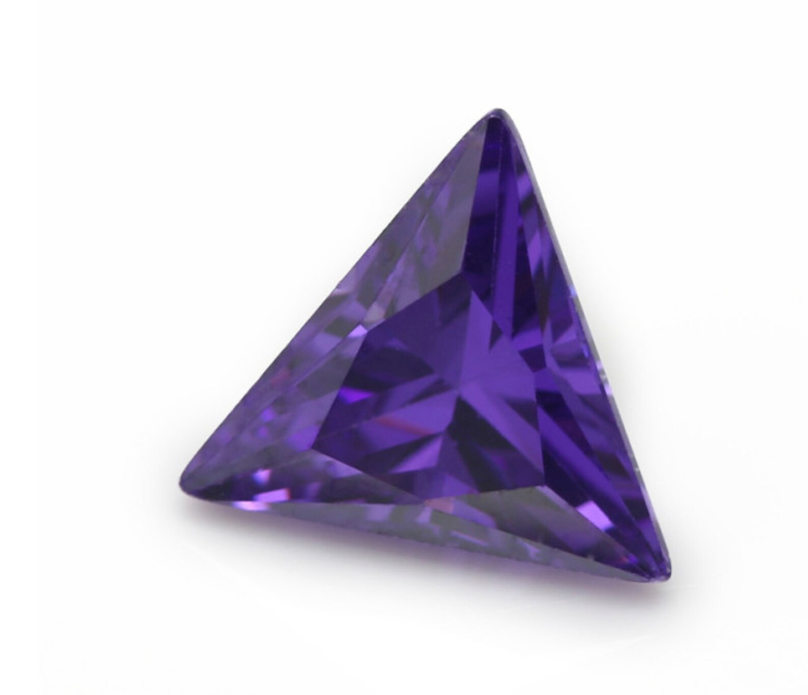 CERTIFIED 4.15 Ct Natural blue tringle Diamond LOOSE VVs/ 9.5 mm