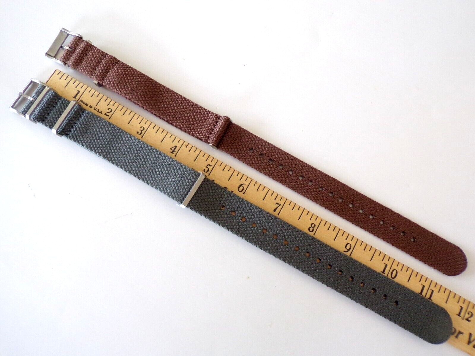 HEMP strap Cotton nylon ECO friendly Vegan military Soft NATO G10 watch band USA