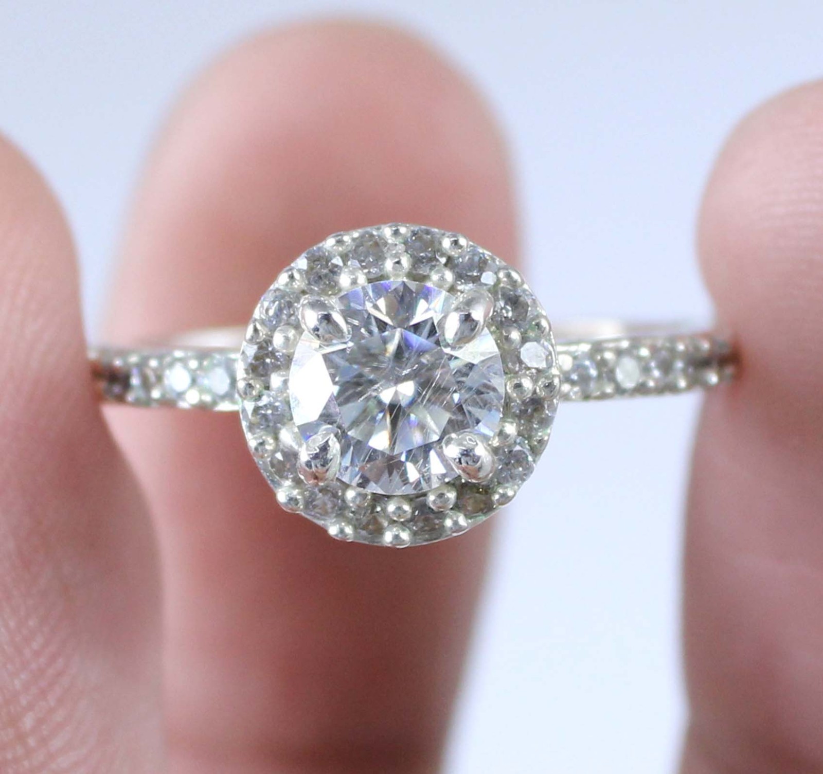 1.06 Ct Round Brilliant Cut White Diamond Solitaire Certified Ring New Year Sale