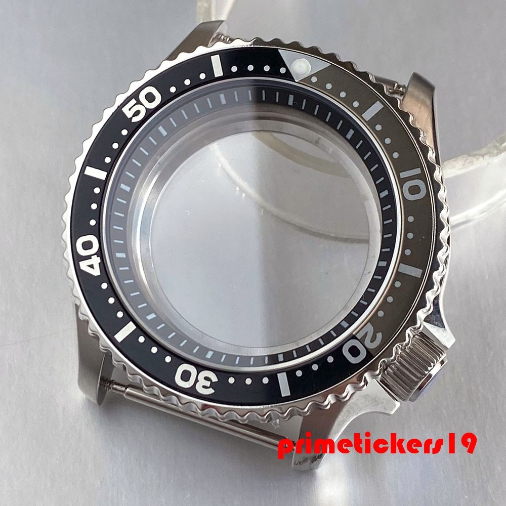 41mm Diving Watch Case+Band Clear Back 3.8 Crown 20ATM Fit NH34 NH35 NH36 NH38