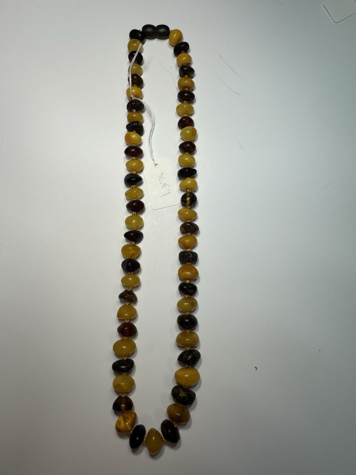 Natural Baltic Amber Necklace Natural Inclusions 20.4g 45cm