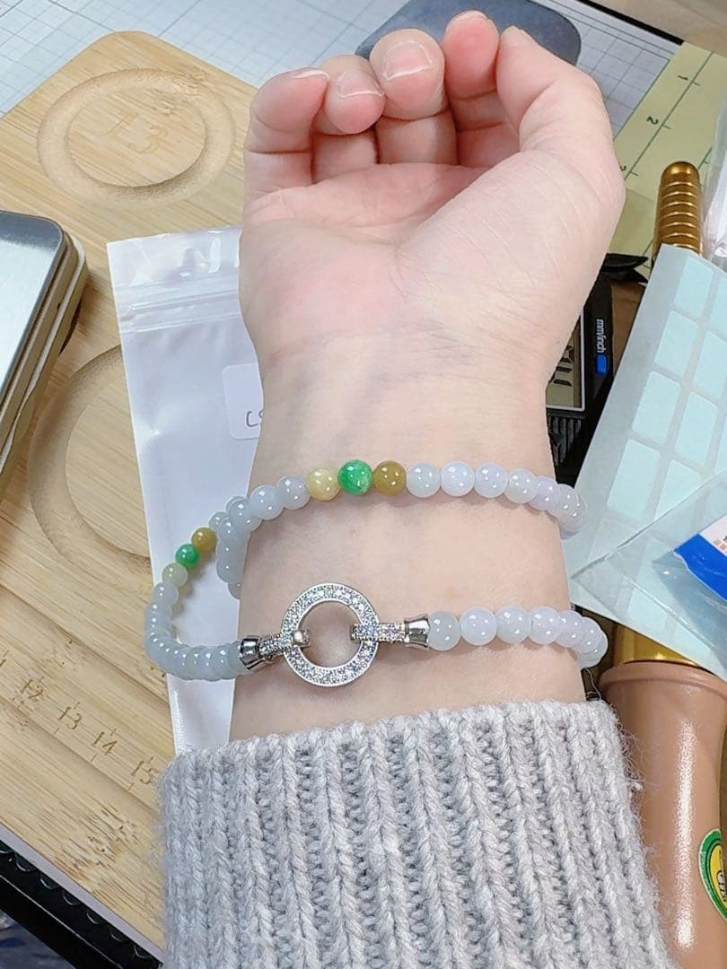 Japanese jade necklace CS0491 Natural Genuine Jade (Guaranteed Authenticity) Tah