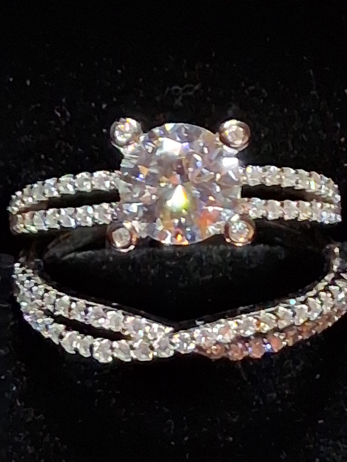 Exquisite 2.0ctw MOISSANITE *Size 7 **WEDDING RING** Set 925 Sterling *FREE SHIP