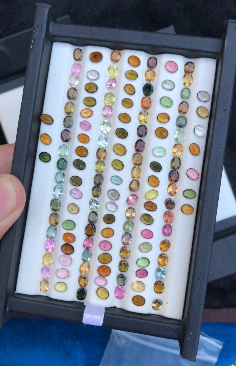 42.30 Cts Natural African Tourmaline Lot, same Size Dim 5*4*2.5 mm , Multi Color