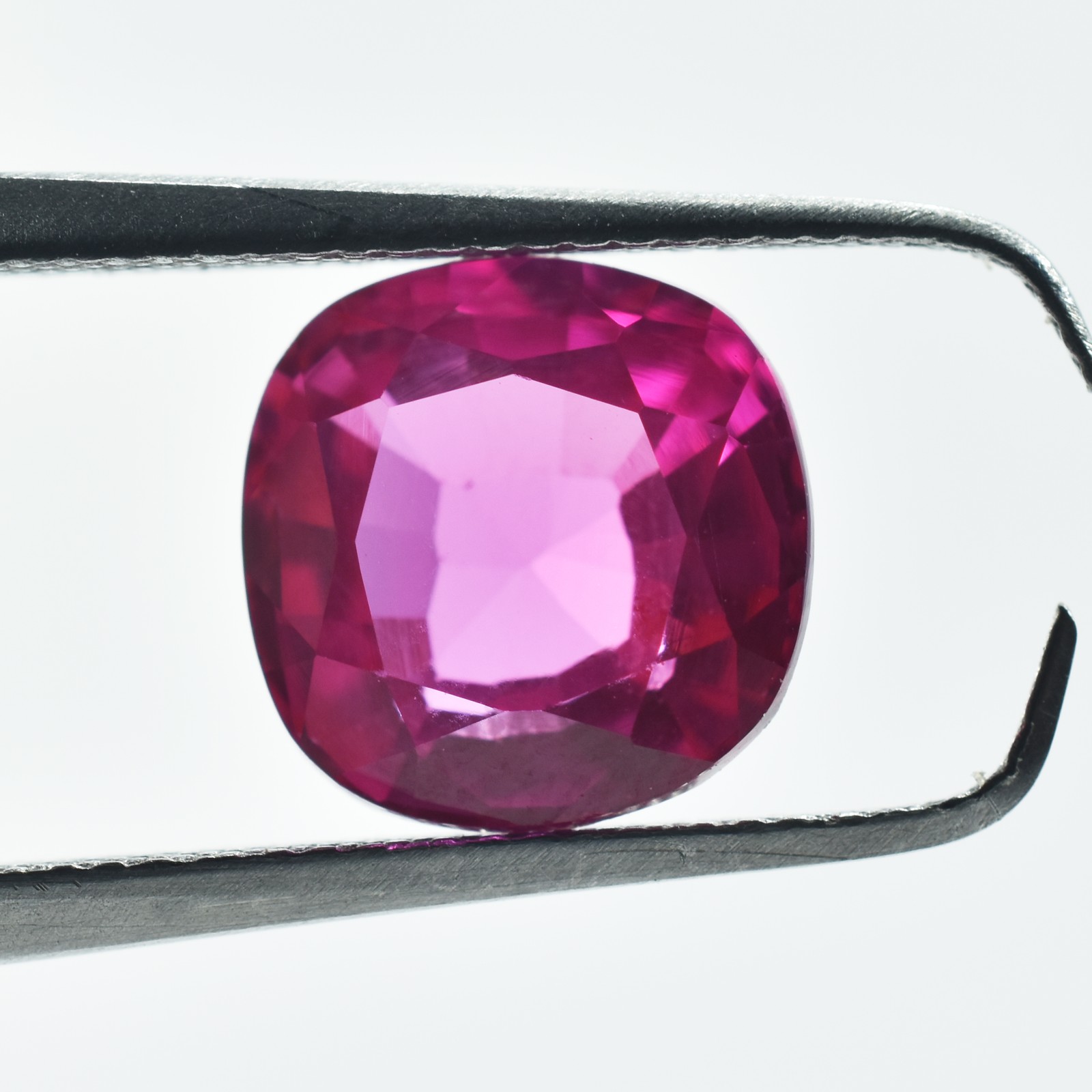 Amazing Square Cushion Cut Natural 3.60 Ct Pink Ruby Loose Gemstone CERTIFIED