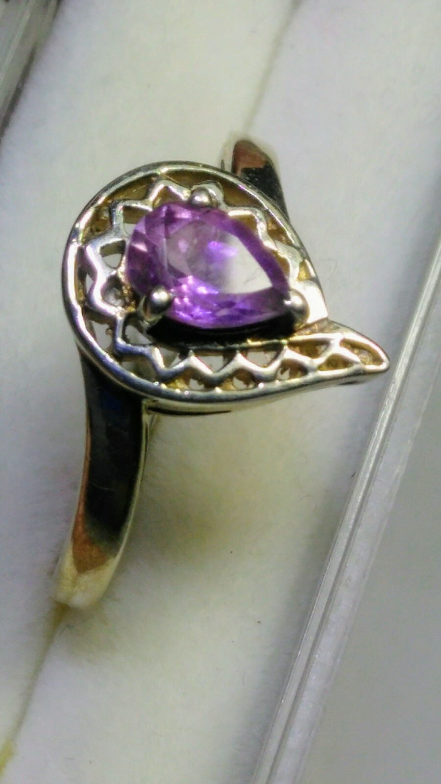 LOVELY NATURAL AMETHYST IN.925 STERLING SILVER DESIGNER RING IN SIZE 9.0-9.25!