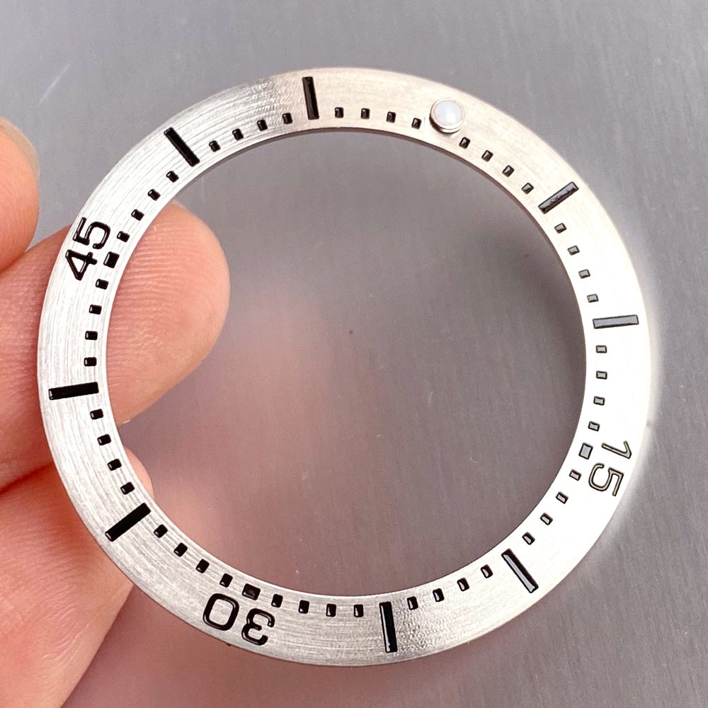 20ATM Steel 40mm Sapphire Watch Case Aluminium Bezel Fit NH35 ETA2824 Movement