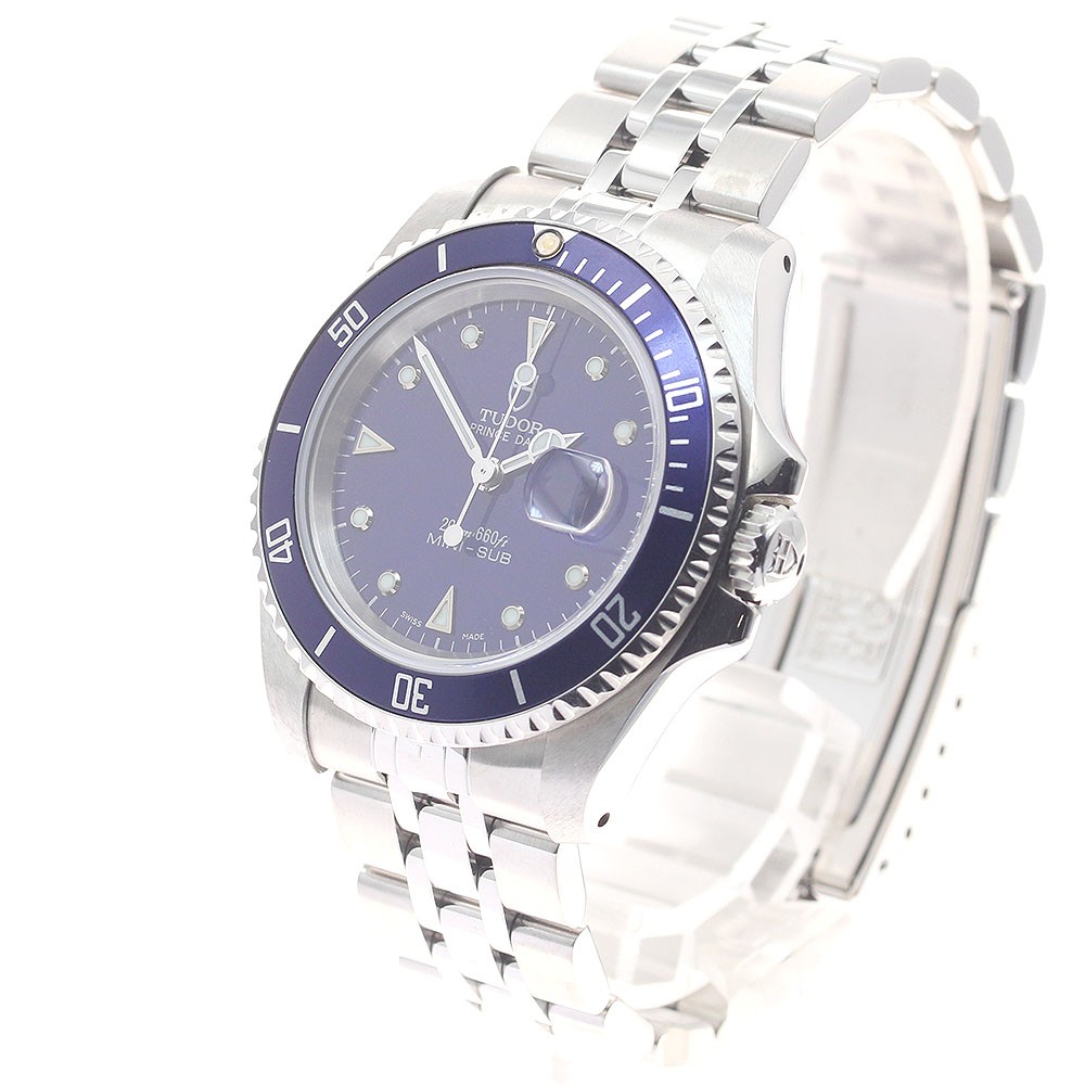 TUDOR Prince Date Mini Sub 73190 Date blue Dial Automatic Boy’s Watch_956364