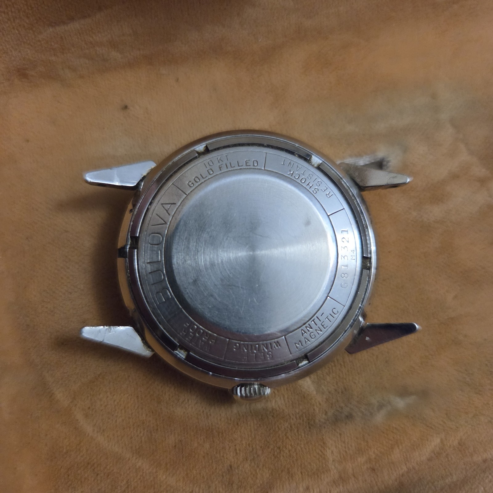 Bulova 23 Jewels Self-Winding Dress Watch Gold Filled Diamond Markers