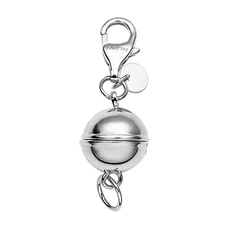 925 Sterling Silver Magnetic Jewelry Lock with Lobster Clasp for Women