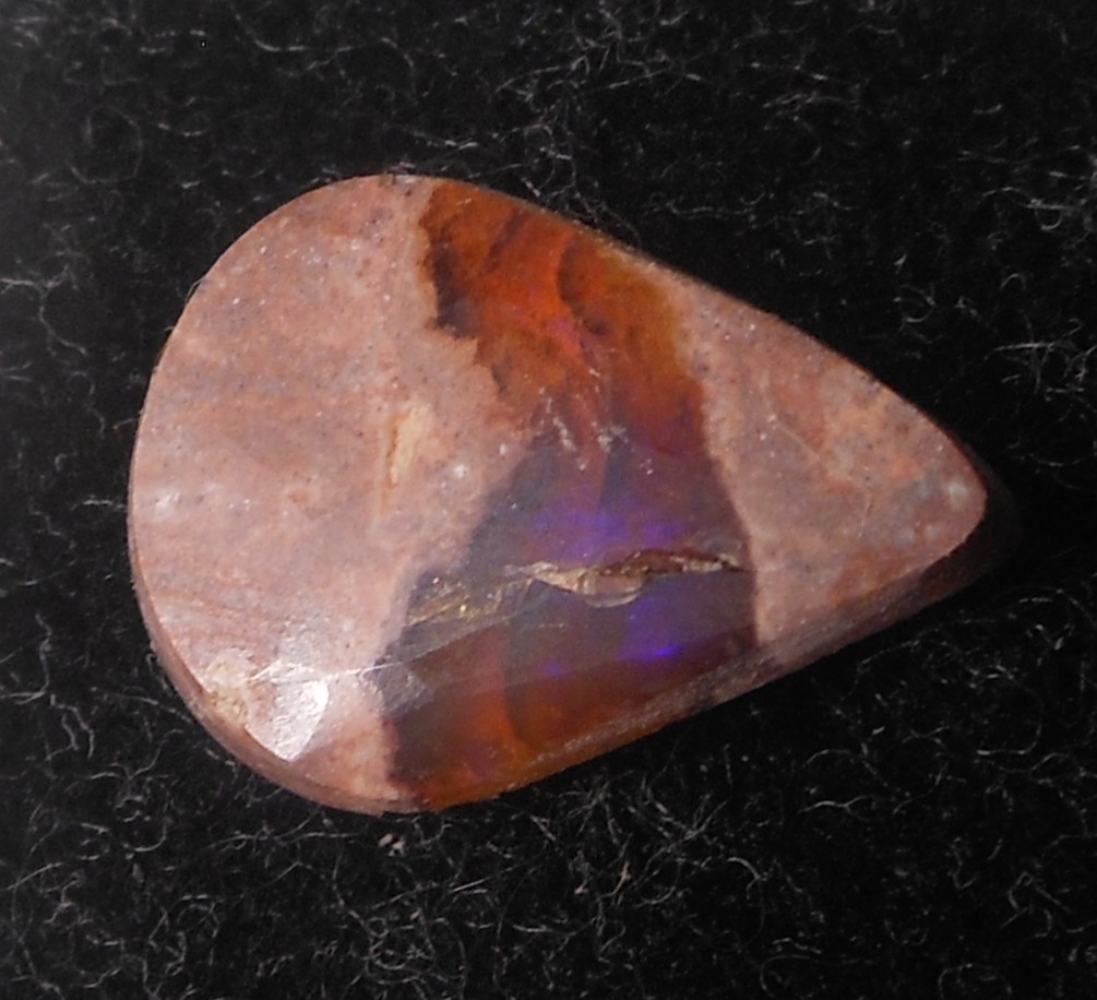 3.45ct Mexican Fire Opal Gemstone 15.4mm x11mm x 3.2mm Lovely Cabochon