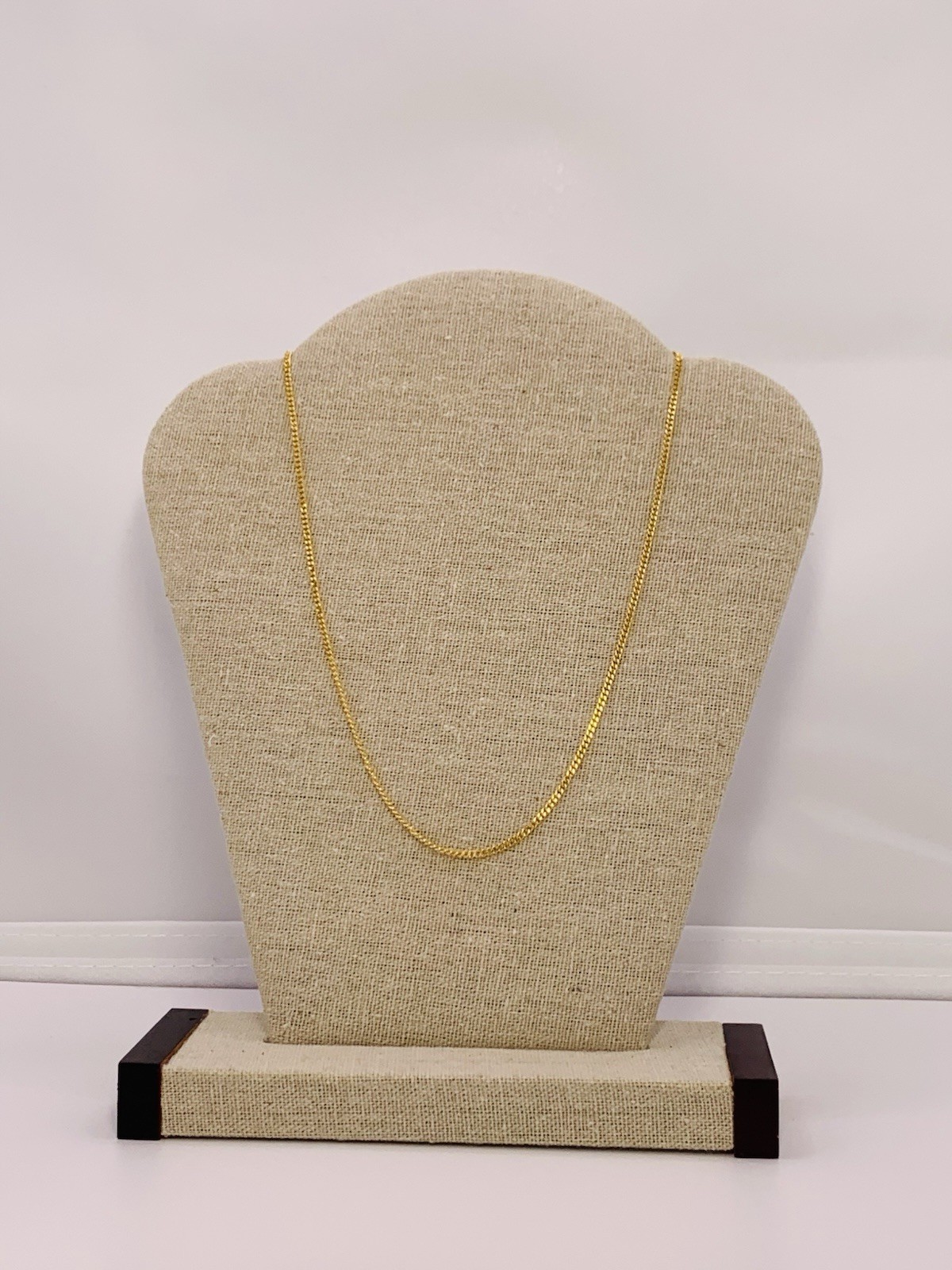 18k Gold Filled 15.9” Length Chain Weight-3.06 Gram, 1.7mm Wide. (#NC13)