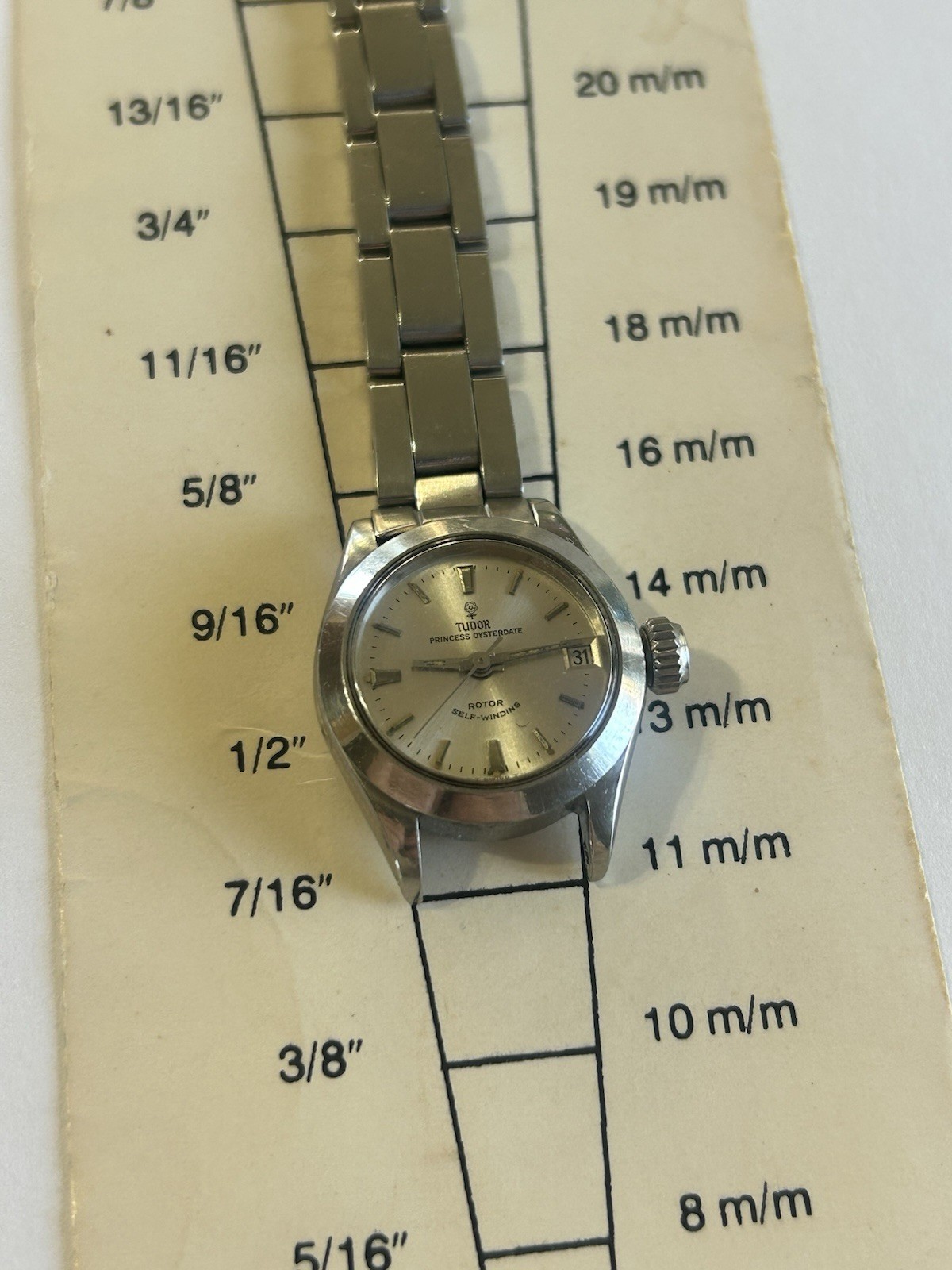 Vintage Tudor Ladies Princess Oysterdate Ref.7576/0 1968 Automatic Rolex Band