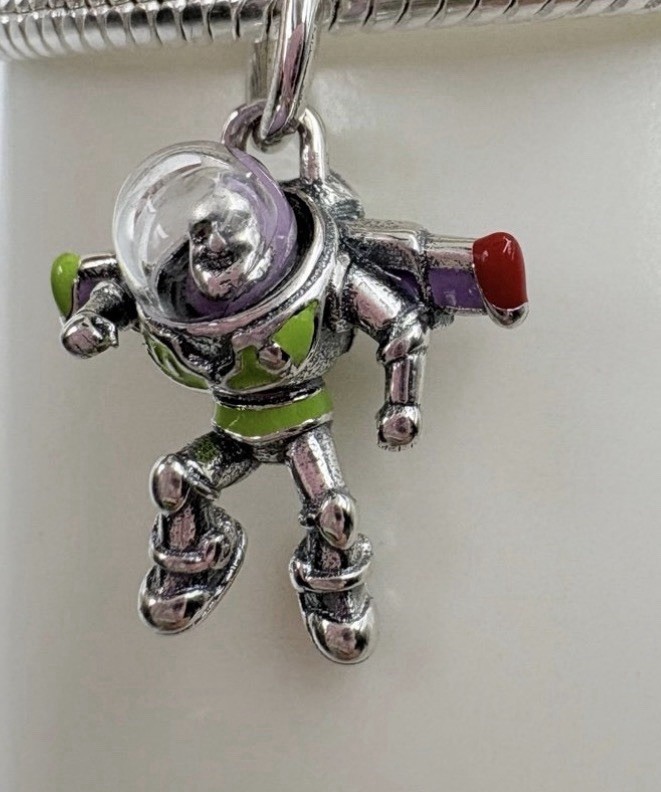 New 100% Authentic PANDORA 925 x Disney Pixar Buzz Lightyear Charm 794604C01