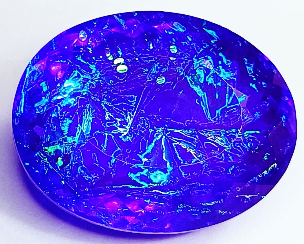 Natural Monarch Fire Opal Doublet Certified 50 to 55 Ct Loose Gemstone