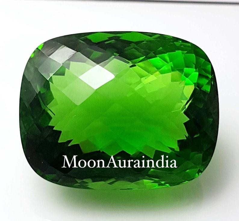 105ct Natural Cushion cut Emerald Gemstone Faceted Loose Emerald Gemstone
