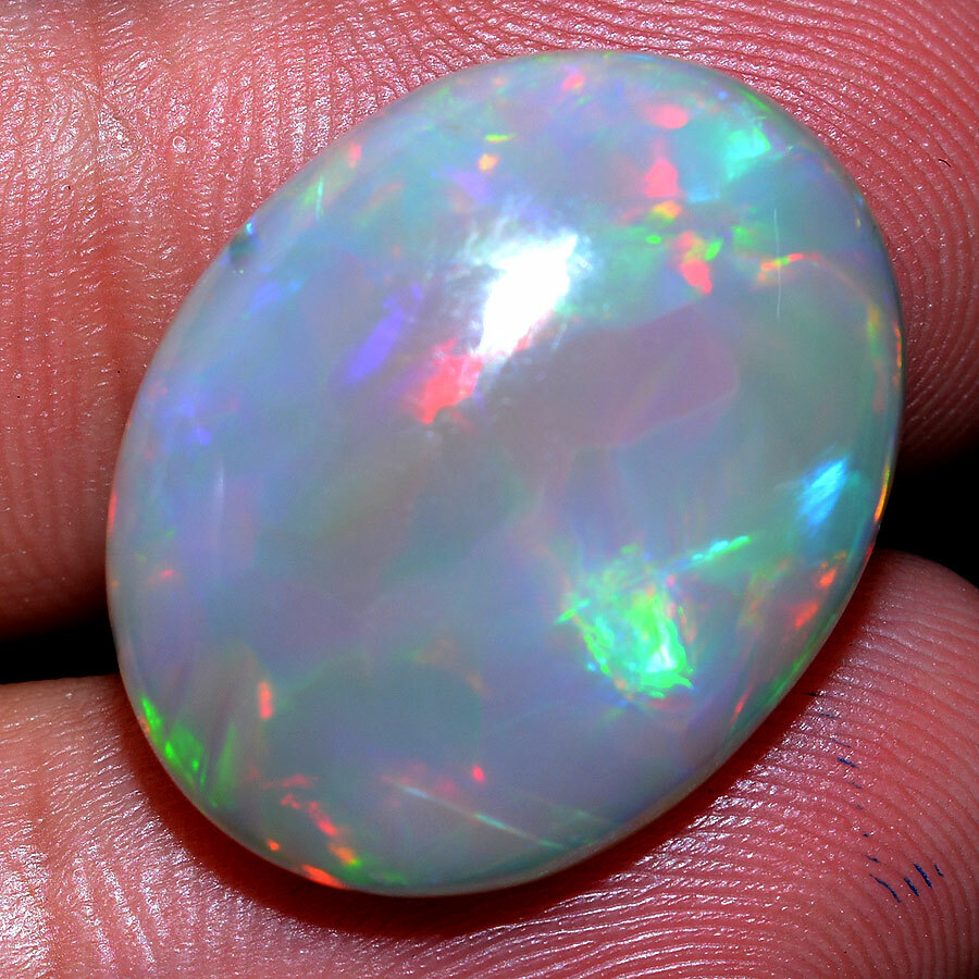13.50 Cts AAA+ Huge Natural Ethiopian Opal GTL Certified Play of Colors Gemstone