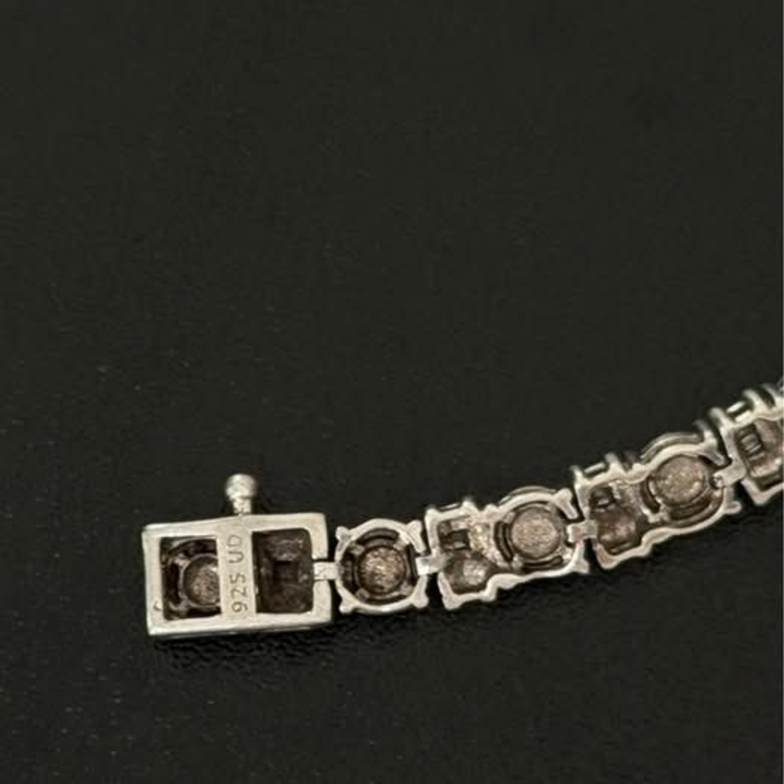 Sterling Genuine Diamond Tennis Bracelet 7.5inch