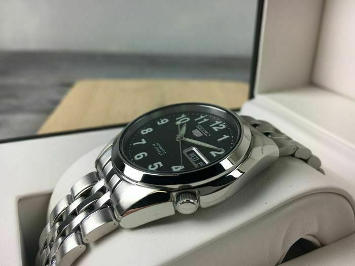 Seiko 5 SNK381K1 Automatic Black Analog Numeral Stainless Steel Men’s Watch