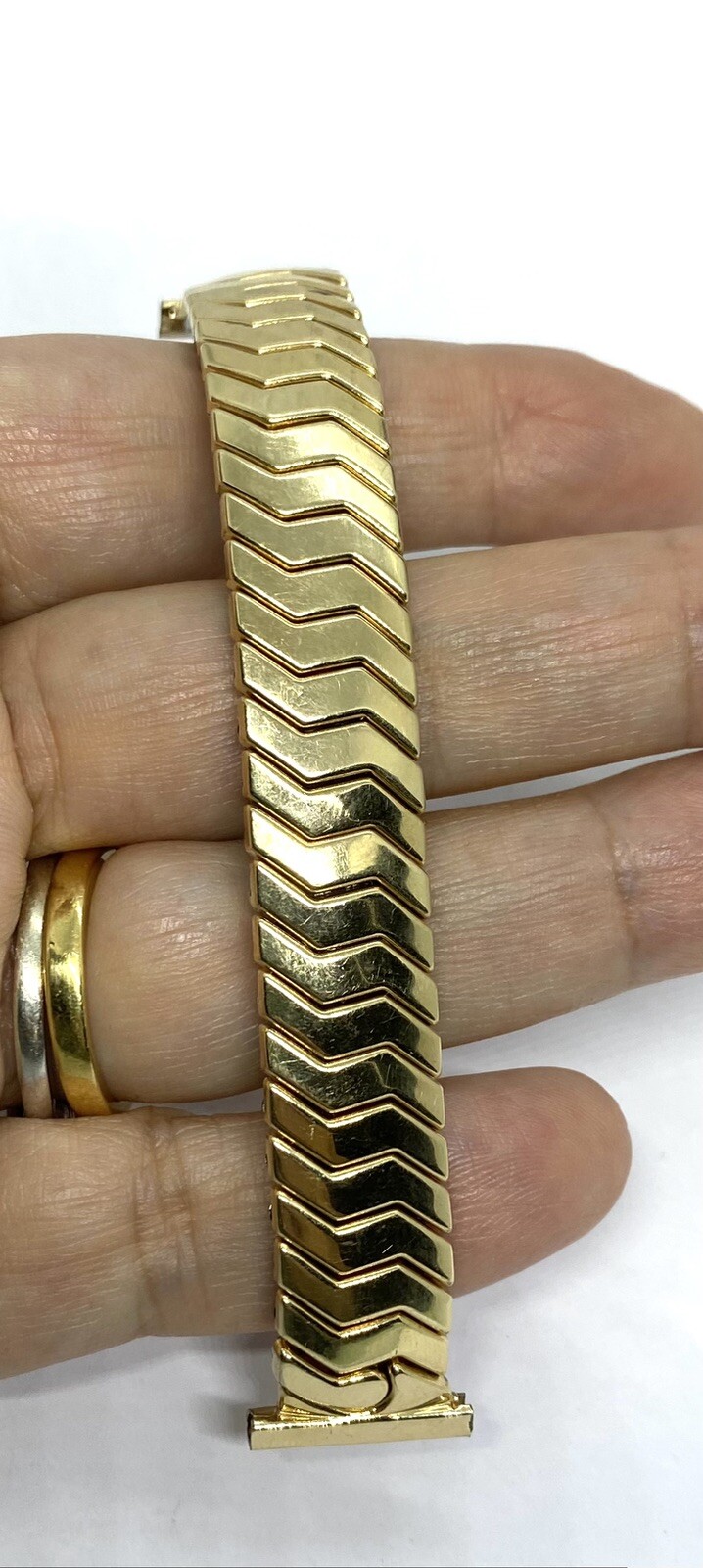 Vintage JB Champion Gold Tone Stretched Watch Band 4.5/8”
