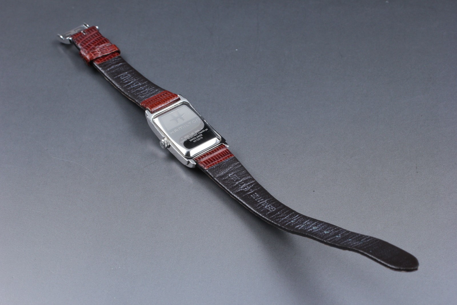 [Exc+5] Hamilton Ardmore H112210 Silver Women’s Square Quartz Watch From JAPAN