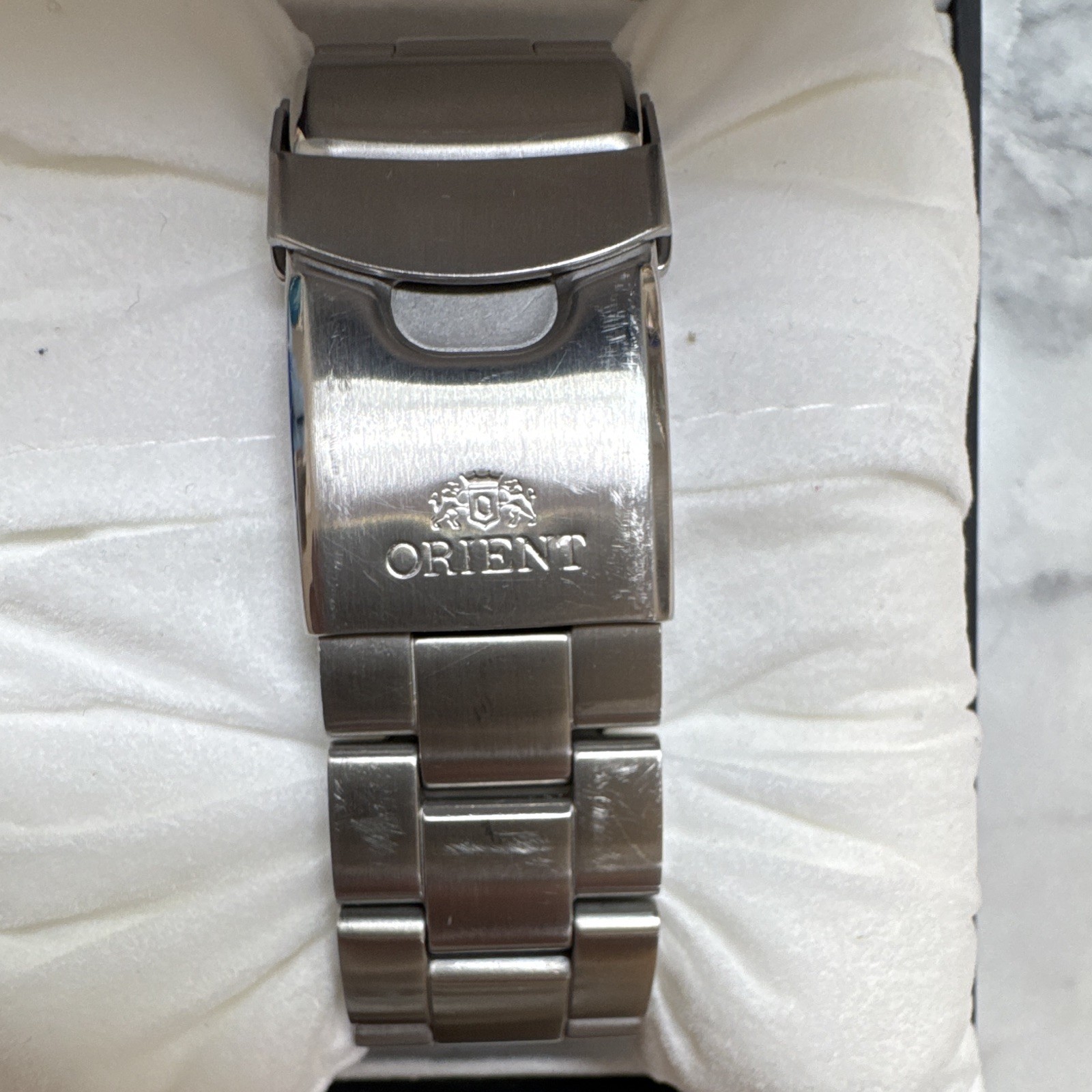Orient Triton Automatic Diver Watch Green Dial 200m Sapphire Stainless Steel
