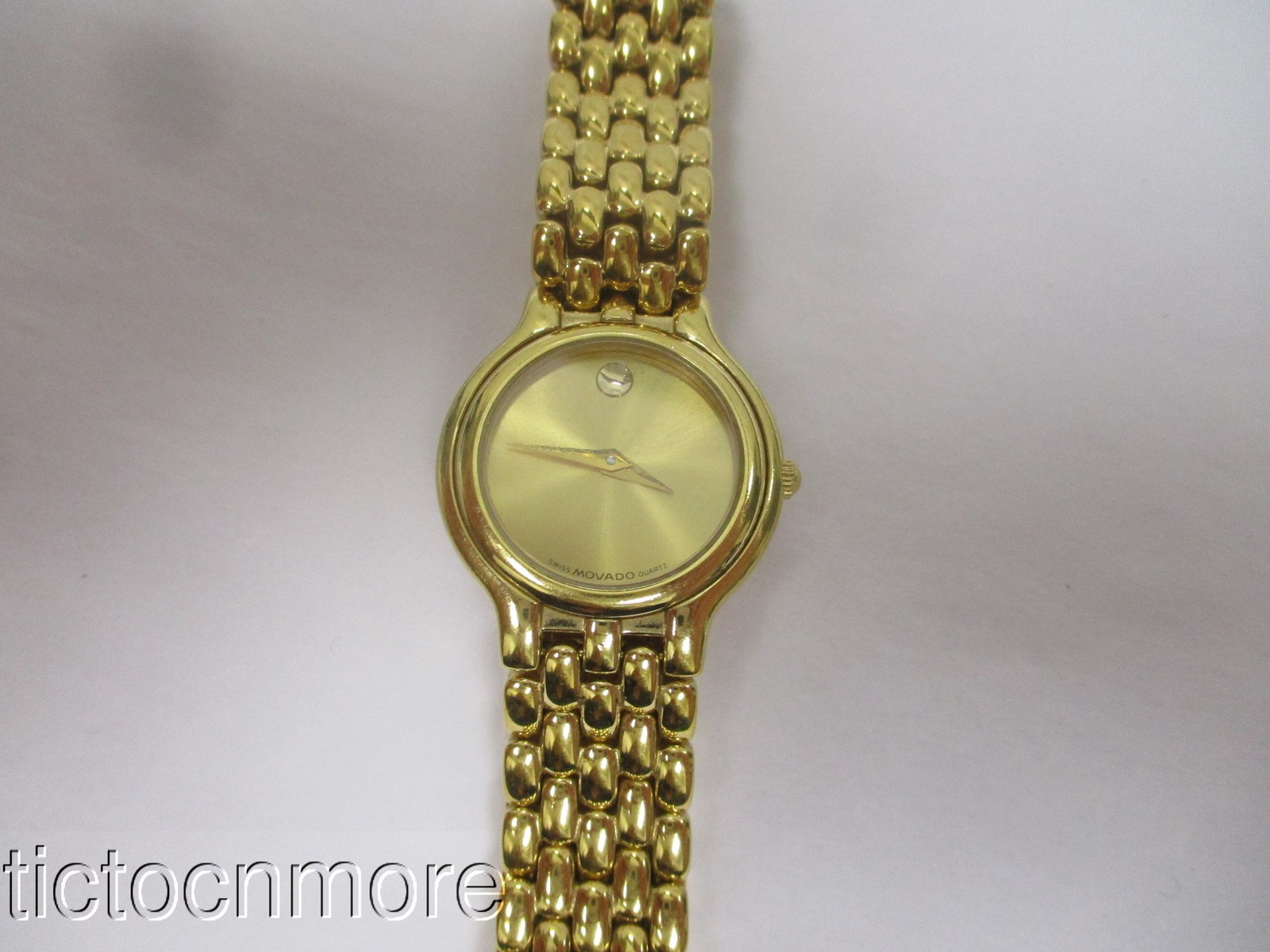 RETRO CLASSIC MUSEUM MOVADO CERTA BRACELET WATCH WORKS GOLDEN DIAL 87.e3.817