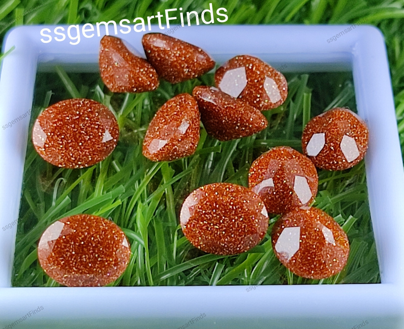 Natural gold Sandstone Faceted oval Shape Loose Gemstone For Making Jewelry