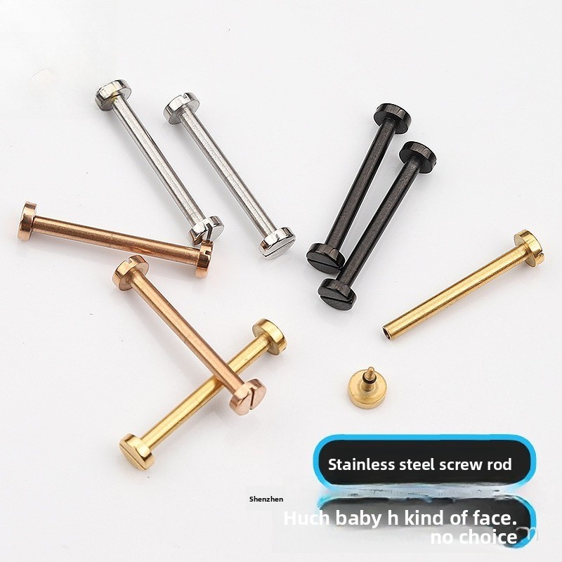 Stainless Steel Watch Strap Screw Rod Notch Strap Connect Rod for Cartier Pasha