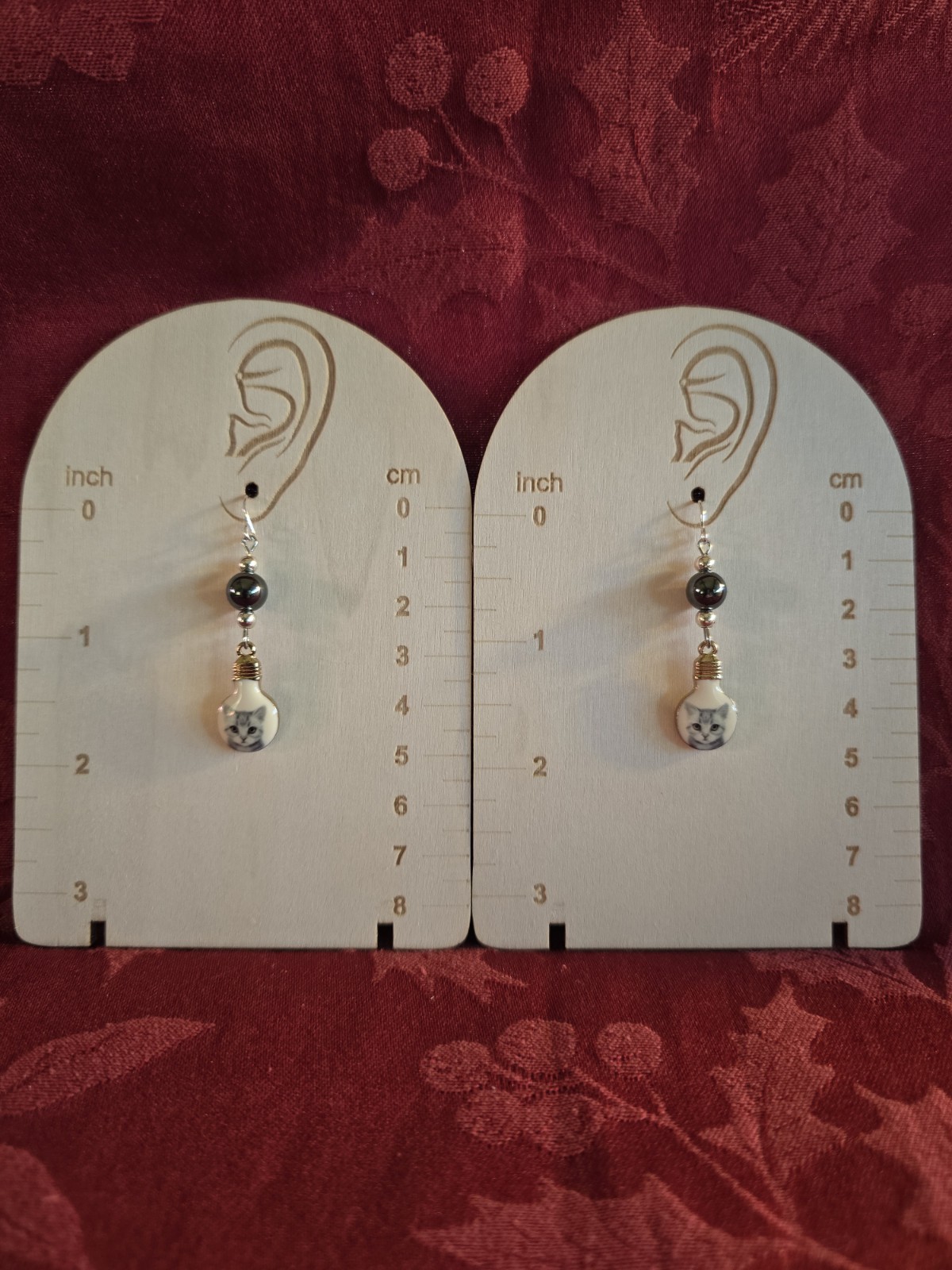 Charm Earrings 925 Sterling Silver Wire With Dogs & Cat Charms Check Them Out!