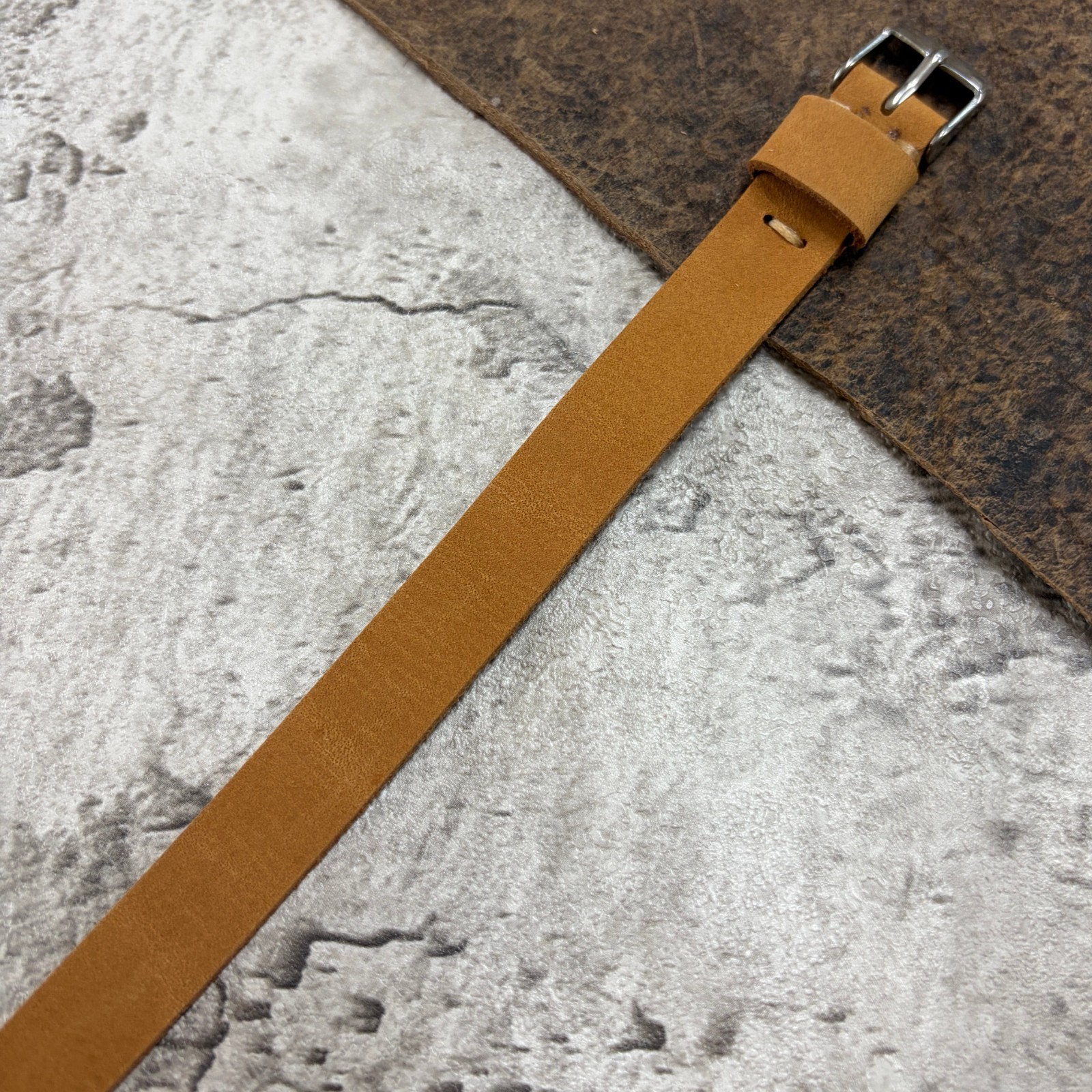 Size 12/14/16mm Handmade Vintage Leather Fixed Lug Watch Wrist Strap Band #138B