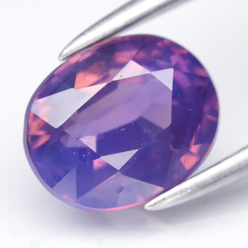 💎 1.20ct 6.7×5.5mm Oval Natural Purple Sapphire – Unheated, Mozambique Gemstone