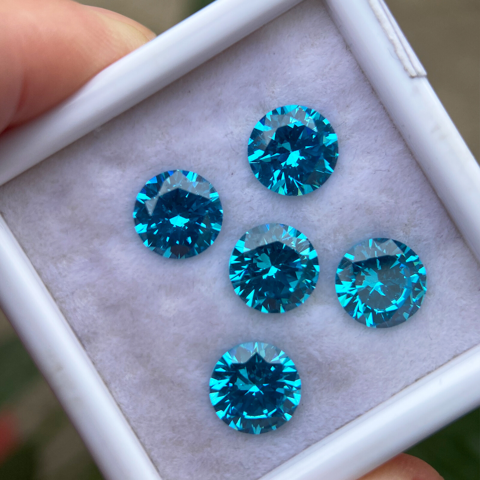 3mm~15mm Round Multicolor Loose Cubic Zirconia 5A CZ Stone Gemstone for Jewelry