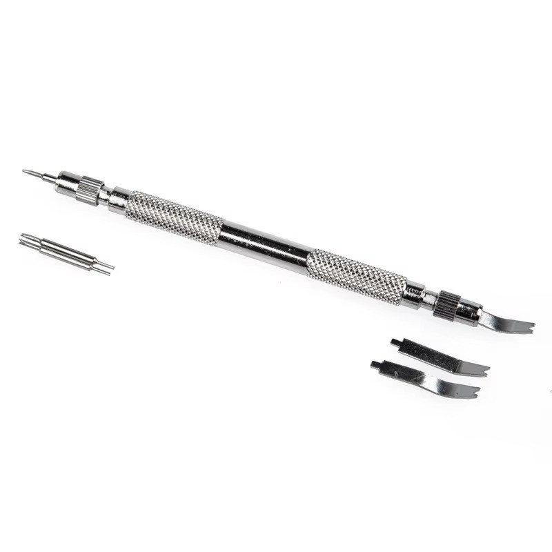 Watch Repair Spring Bar Tool Steel Link Remover Pin Pusher with Spare Tips