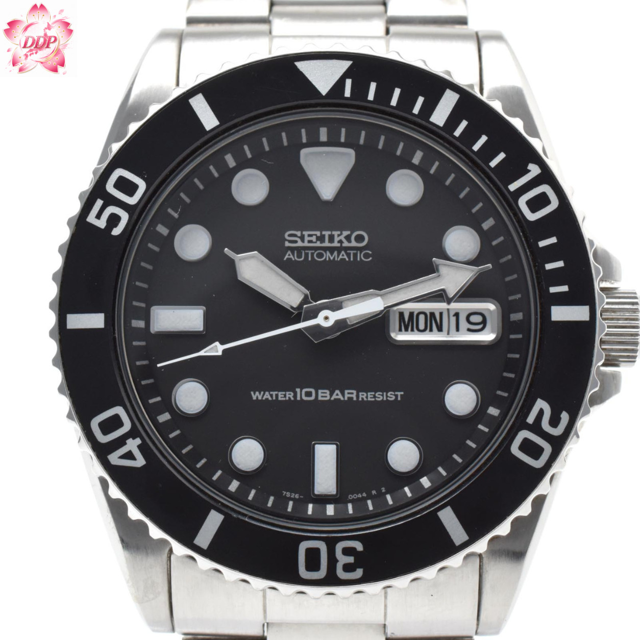 [Near MINT] SEIKO 7S26-0040 42mm Diver Black Dial Day/Date Men’s Automatic Japan