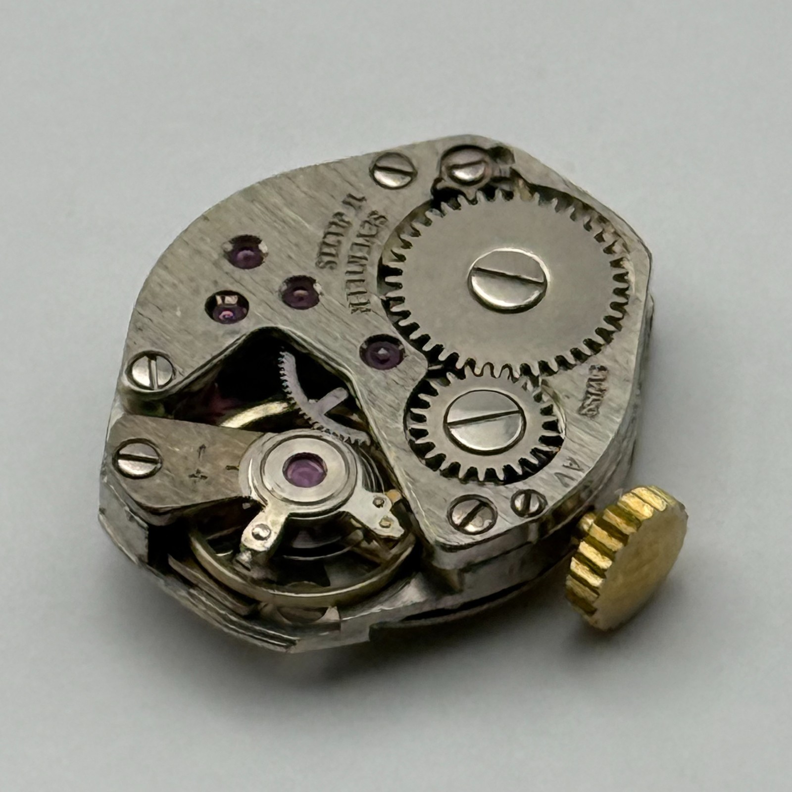 FHF 69-21 Watch Movement Regency Swiss 17 Jewels Manual Wind Parts Repair 15.3mm