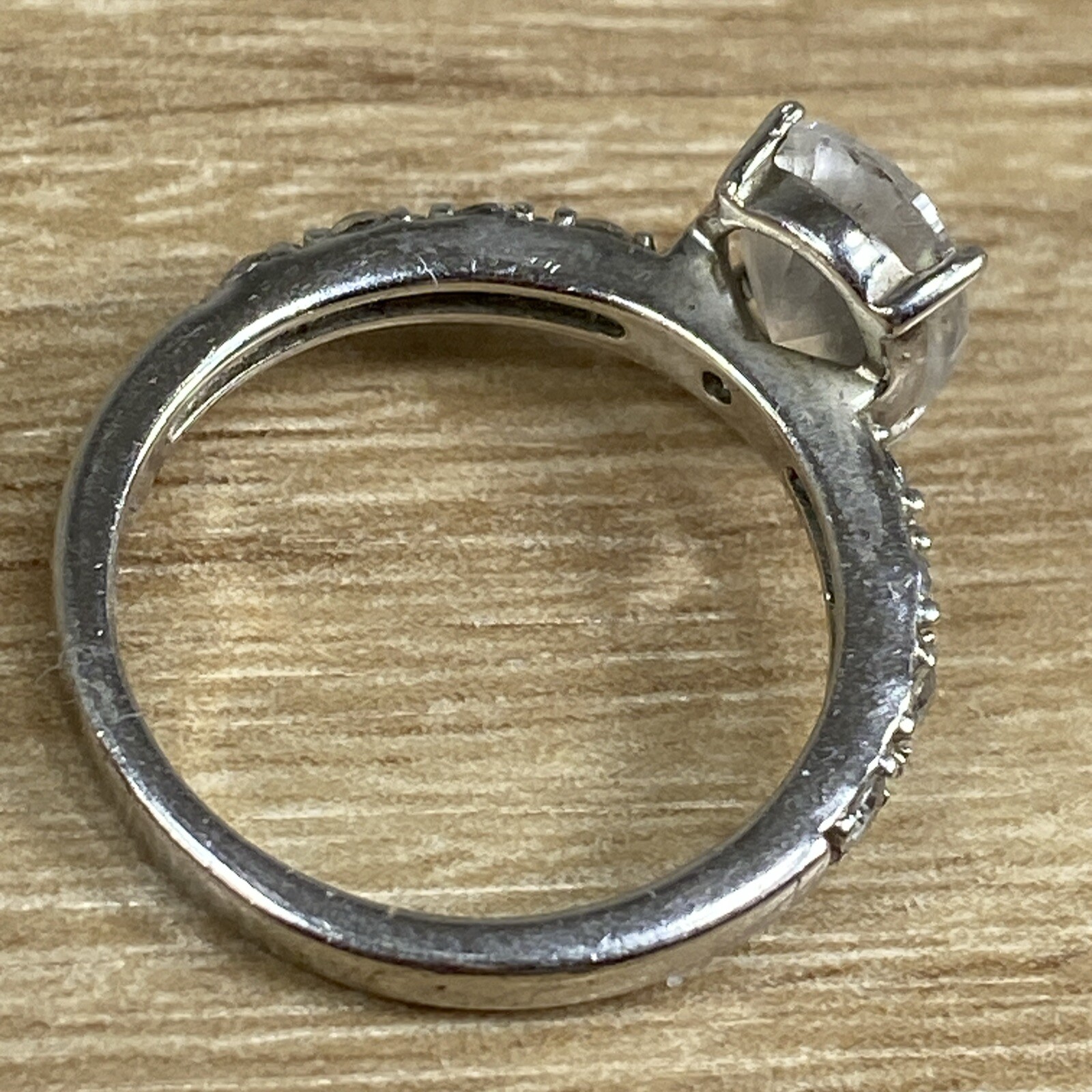 Vintage ZIRCONIA Sterling 925 Ring Womens NVC 6 – Main Stone Loose