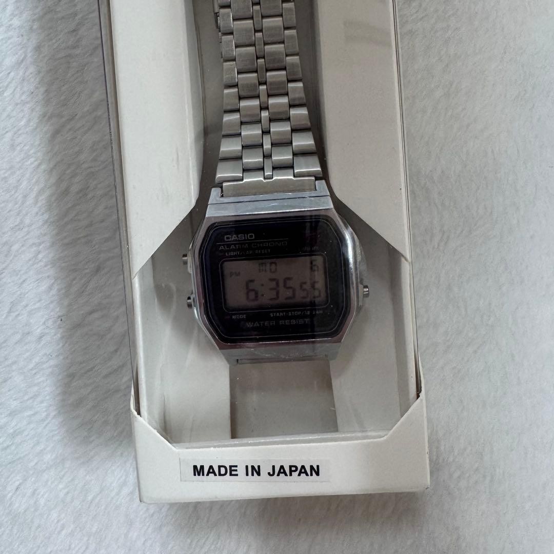 Brand new, unused, made in Japan, Casio A159WA-N1JH watch.