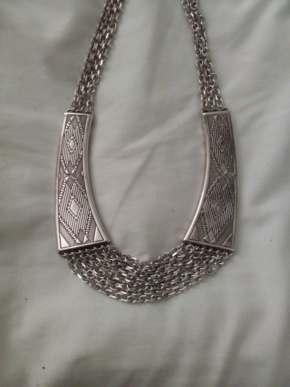 Brighton “KENYA” Collar Necklace Silver Rhinestone