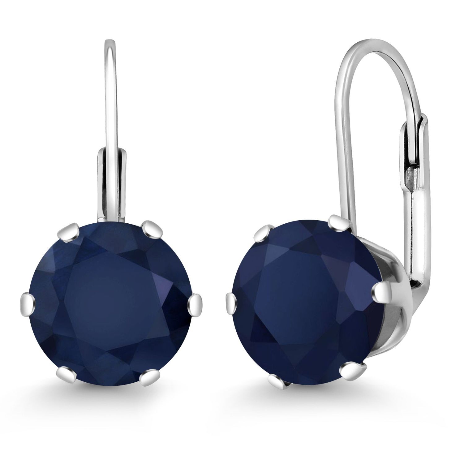 3-5 Cttw Gemstone Birthstone Dangle Earrings for Women | 925 Sterling Silver |